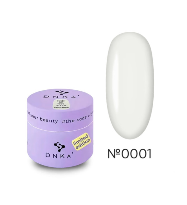 Гель для наращивания DNKa Builder Gel Spring Flamingo №0001, 15 мл