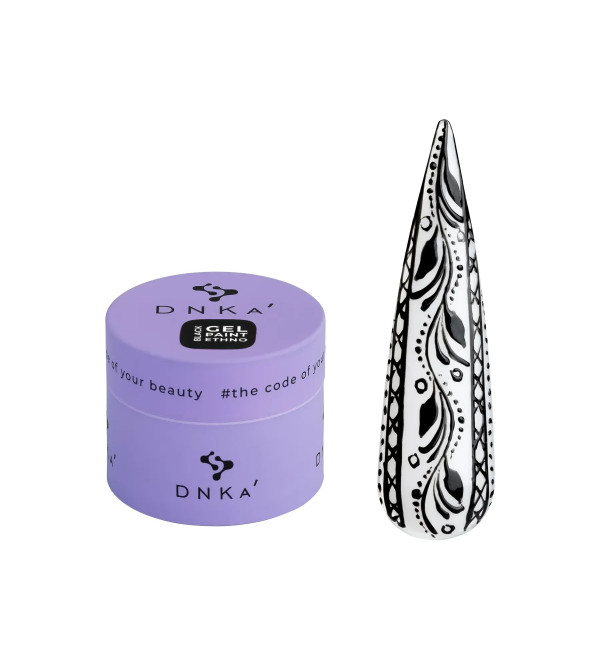 Гель - краска белая DNKa' Gel Paint Ethno Black, 5 мл