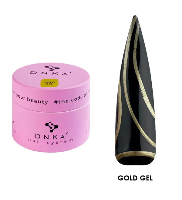 Гель-краска золотая DNKa' Gold Gel, 5 мл