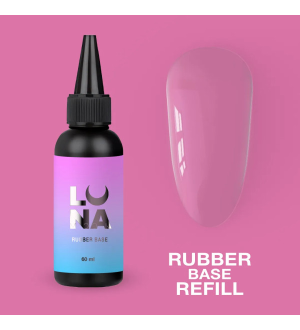Luna Rubber Base Refill, объем 60 мл
