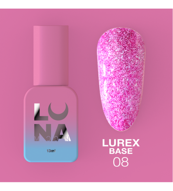 Камуфлирующая база Luna Lurex Base №8, объем 13 мл