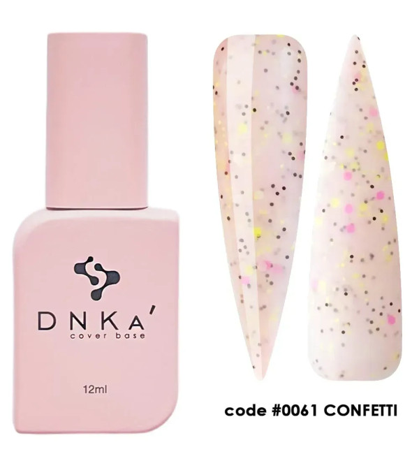 Камуфлирующая база DNKa' №0061 Confetti, объем 12 мл