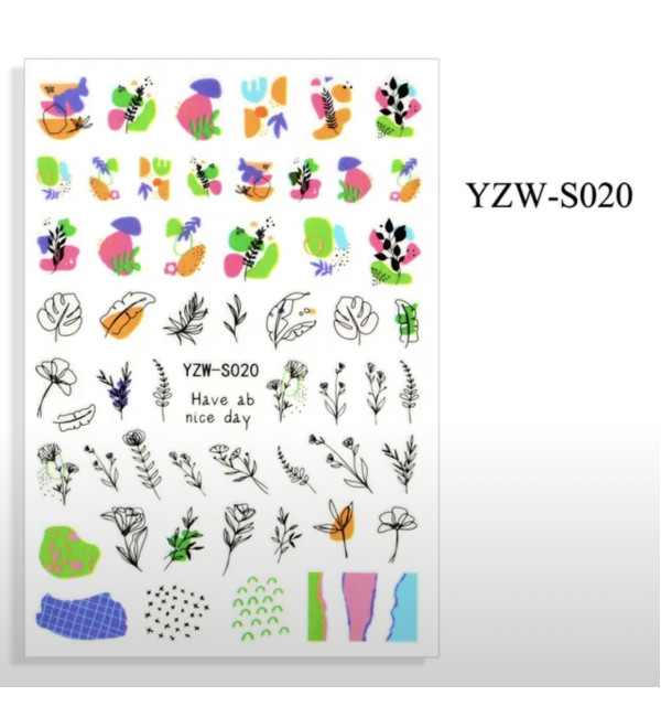 Слайдеры для ногтей YZW-S020