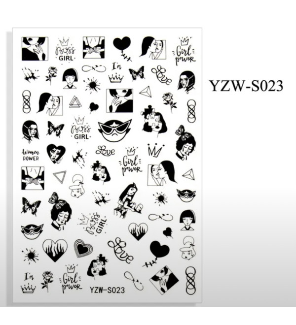 Слайдеры для ногтей YZW-S023
