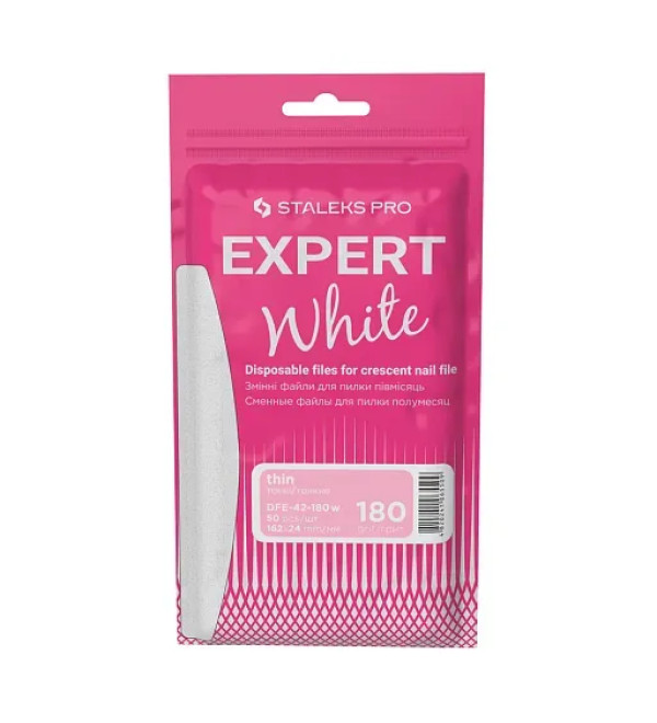 Сменные файлы для пилки Staleks PRO Expert 40 полумесяц 180 грит 30 шт