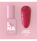 Жидкий Гель Luna Light Acrygel №19, объем 13 мл