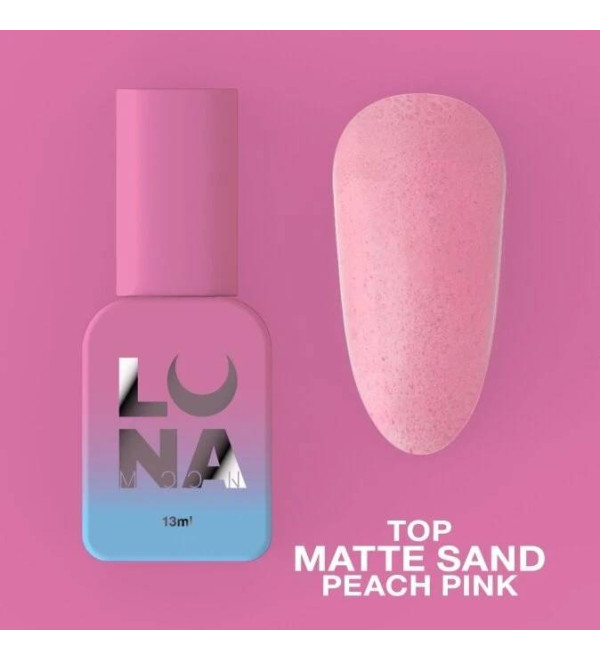 Luna Top Matte Sand Peach Pink, объем 13 мл