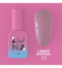 Жидкий Гель Luna Light Acrygel №33, объем 13 мл