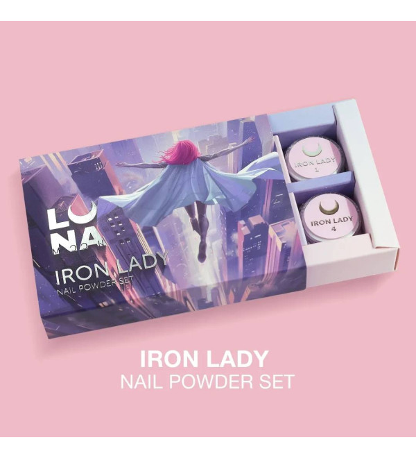 Комплект втирок для ногтей Luna Iron Lady, 6 штук