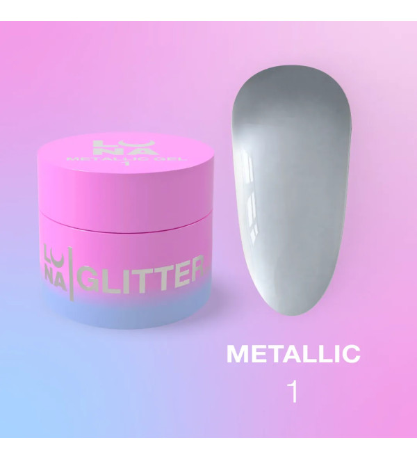 Гель-краска Luna Metallic Gel №1, объем 5 мл