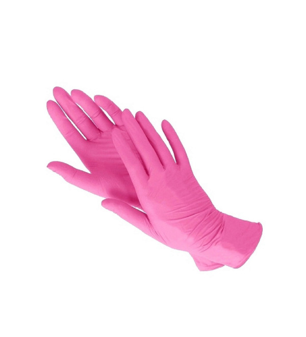 Перчатки Нитриловые Pink 100шт размер s