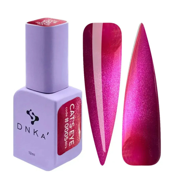 Гель-лак DNKa 80's Cat's Eye №0005, объем 12 мл