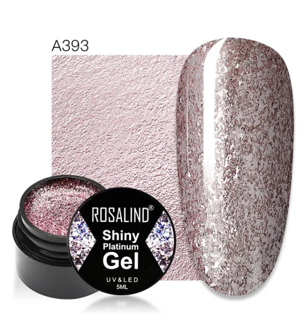 Гель краска Rosalind Shiny Platinum A393