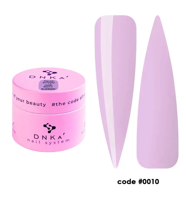 Жидкий Гель DNKa Light Acrygel №0010 Blueberry, объем 15 мл