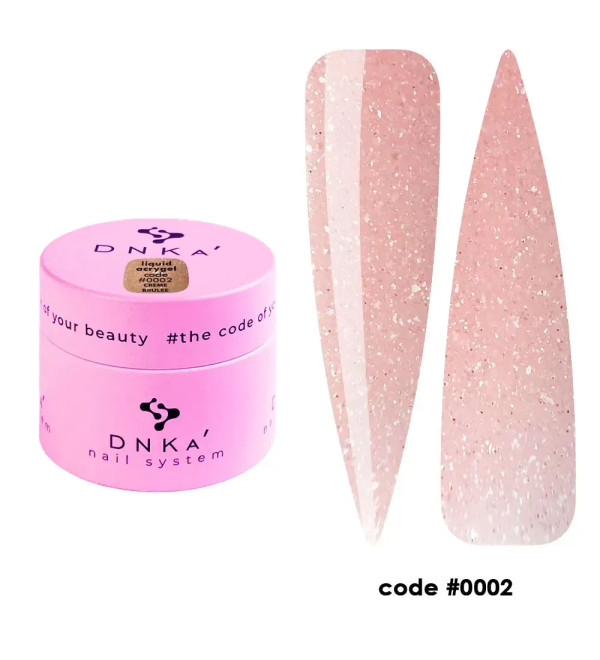 Жидкий Гель DNKa Light Acrygel №0002 Creme Brulee, объем 15 мл