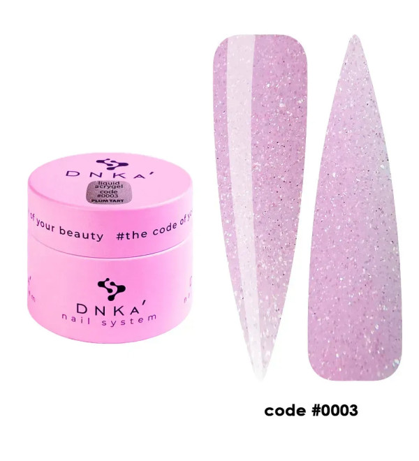 Жидкий Гель DNKa Light Acrygel №0003 Plum Tart, объем 15 мл