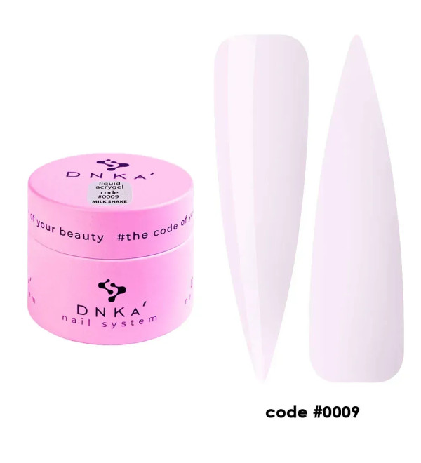 Жидкий Гель DNKa Light Acrygel №0009 Milk Shake, объем 15 мл