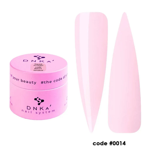 Жидкий Гель DNKa Light Acrygel №0014 Ice Lolly, объем 15 мл