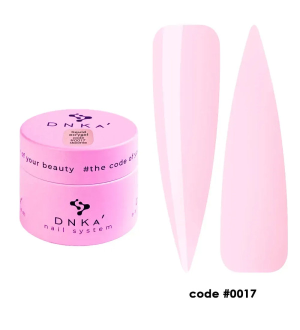 Жидкий Гель DNKa Light Acrygel №0017 Smoothie, объем 15 мл