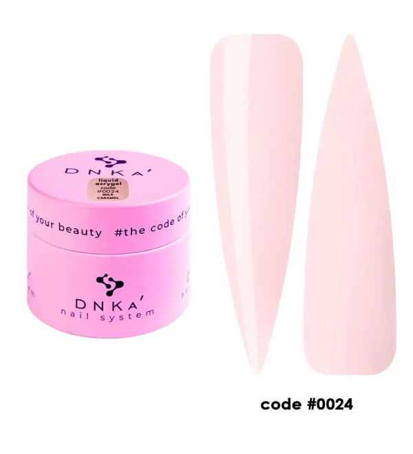 Жидкий Гель DNKa Light Acrygel №0024 Caramel, объем 15 мл