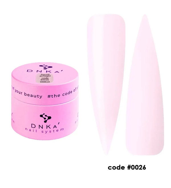Жидкий Гель DNKa Light Acrygel №0026 Vanilla, объем 15 мл