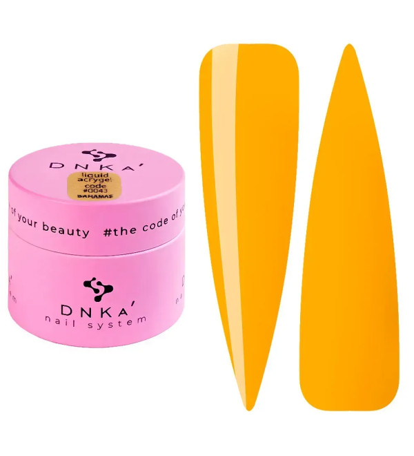 Жидкий Гель DNKa Light Acrygel №0043 Bahamas, объем 15 мл
