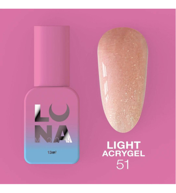 Жидкий Гель Luna Light Acrygel №51, объем 13 мл