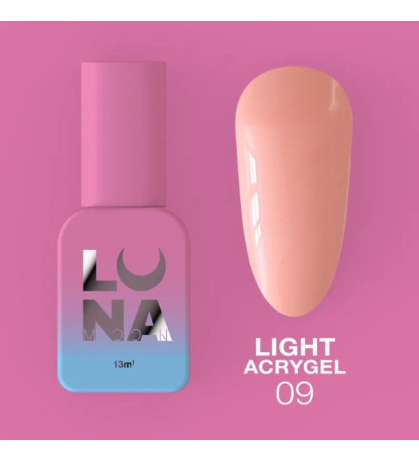 Жидкий гель Luna Light Acrygel №9, объем 13 мл