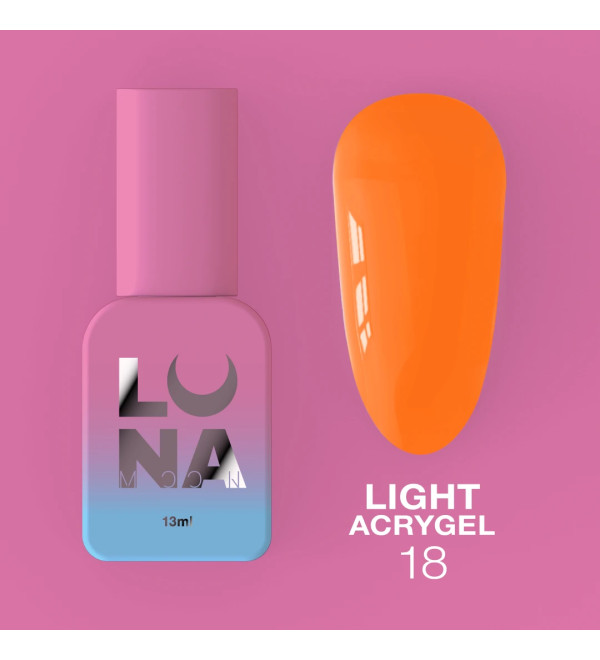 Жидкий Гель Luna Light Acrygel №18, объем 13 мл 