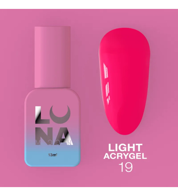 Жидкий Гель Luna Light Acrygel №19, объем 13 мл