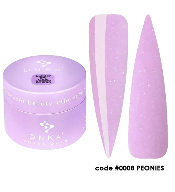Гель для наращивания DNKa Builder Gel №0008 Peonies , 15 мл