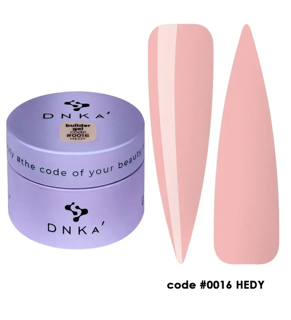 Гель для наращивания DNKa Builder Gel №0016 Hedy, 15 мл