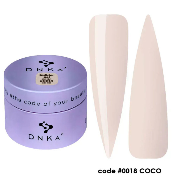 Гель для наращивания DNKa Builder Gel №0018 Coco, 15 мл