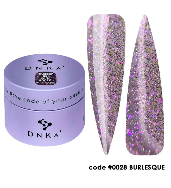 Гель для наращивания DNKa Builder Gel №0028 Burlesque, 15 мл