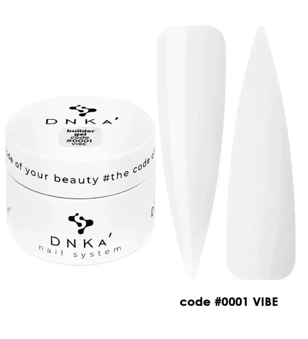 Гель для наращивания DNKa Builder Gel №0001 Vibe, 15 мл