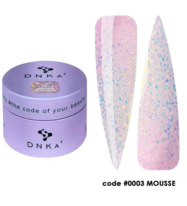 Гель для наращивания DNKa Builder Gel Mousse №0003, 15 мл