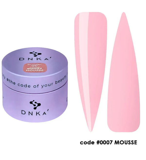 Гель для наращивания DNKa Builder Gel Mousse №0007, 15 мл