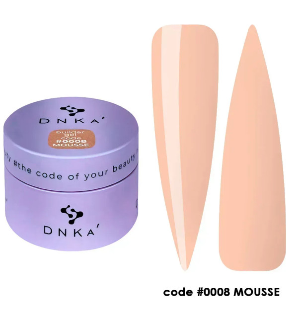 Гель для наращивания DNKa Builder Gel Mousse №0008, 15 мл