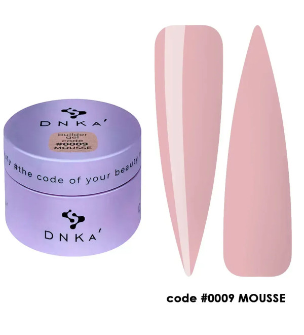 Гель для наращивания DNKa Builder Gel Mousse №0009, 15 мл