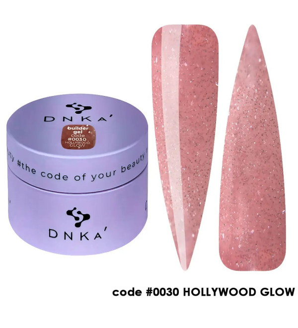 Гель для наращивания DNKa Builder Gel №0030 Hollywood Glow, 15 мл