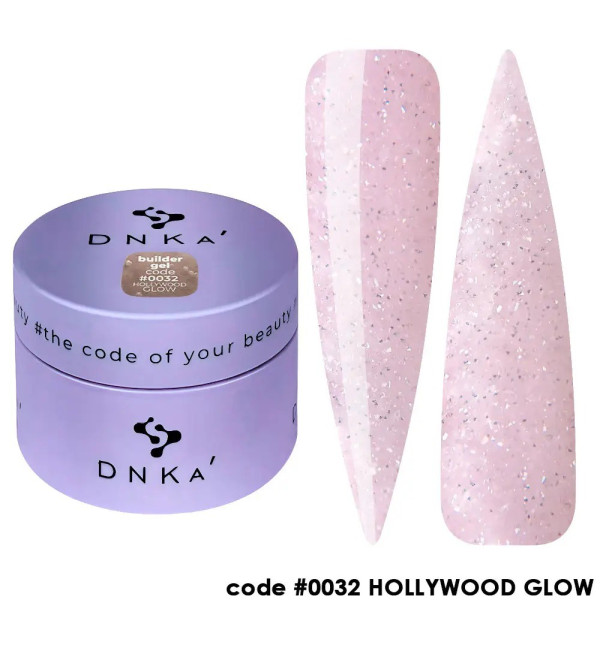 Гель для наращивания DNKa Builder Gel №0032 Hollywood Glow, 15 мл