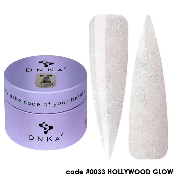 Гель для наращивания DNKa Builder Gel №0033 Hollywood Glow, 15 мл