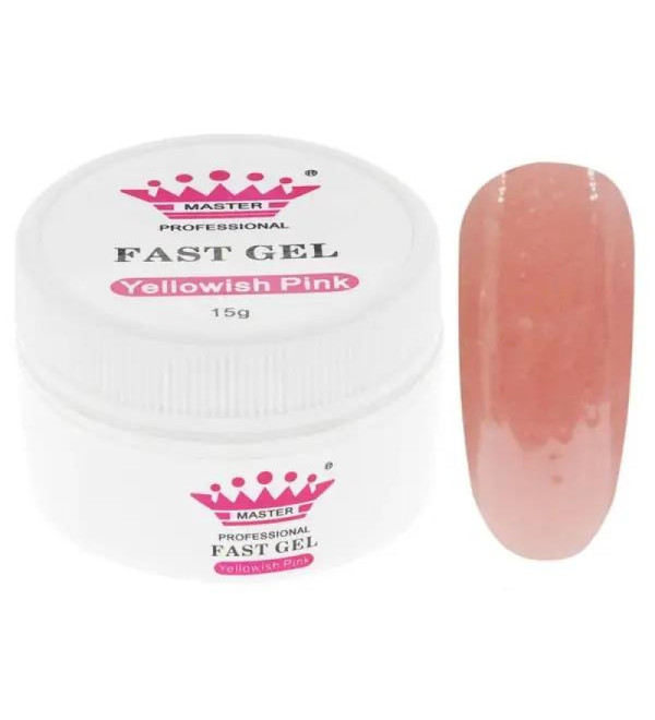 Акрил-Гель Master Professional Fast Gel yellowish pink, 15 мл