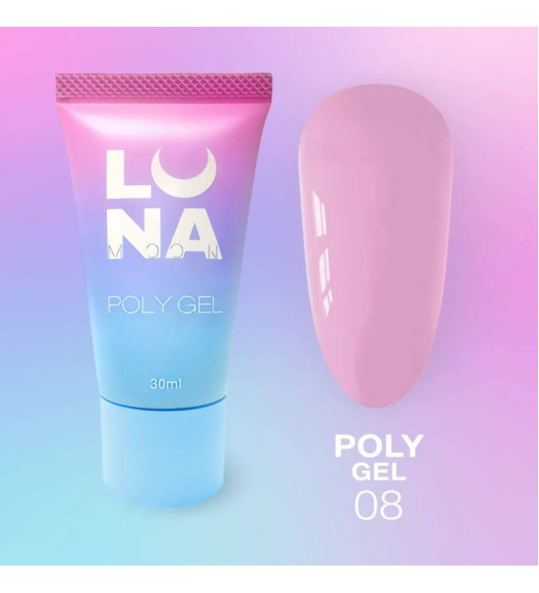 Luna Poly Gel №08, объем 30 мл