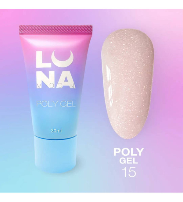 Luna Poly Gel №15, объем 30 мл