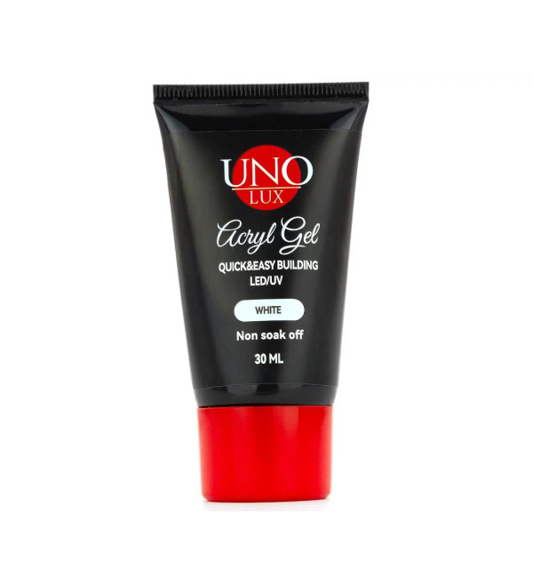 Акрил-гель UNO LUX White, 30 ml