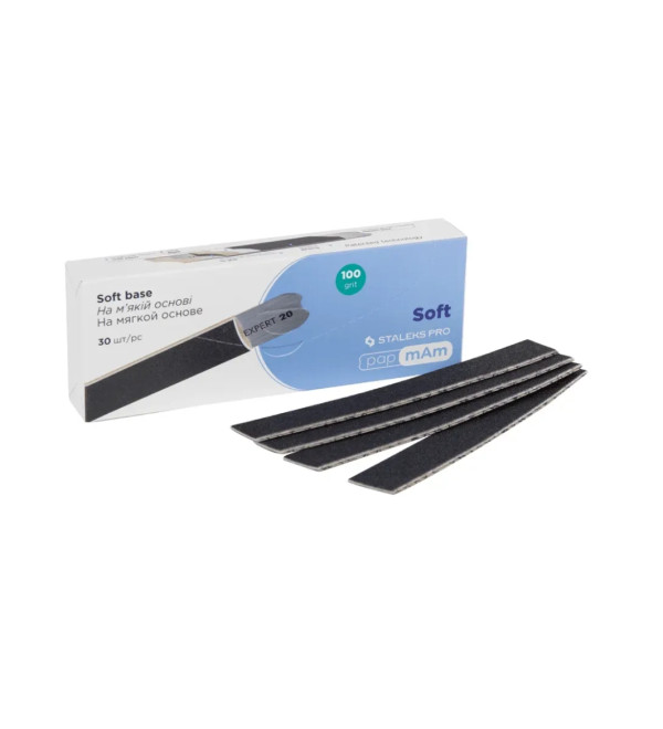 Сменные файлы STALEKS PRO EXPERT 20, чёрные, 100 грит, 30 шт